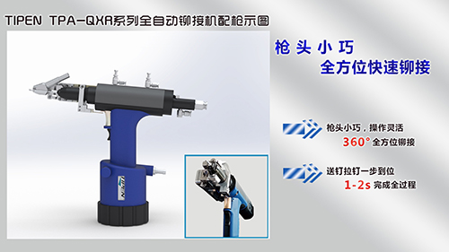TIPEN TPA-QXR係列全自動鉚接設（shè）備配槍示意圖